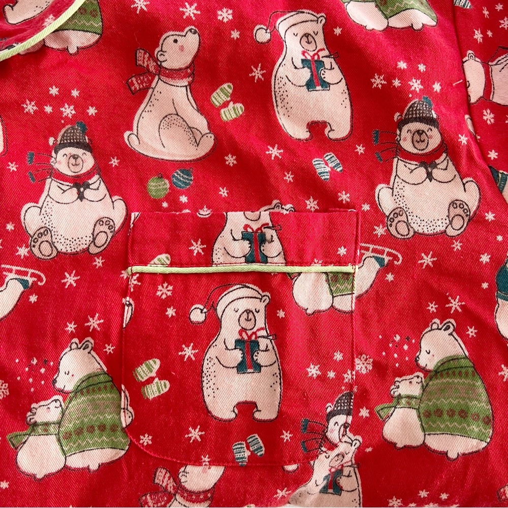 The Mahogany Store Polar Bear Flannel PJ Set New Size 2X - Picture 4 of 14